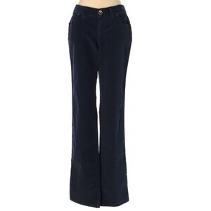 Vineyard Vines size 0 dark blue fine whale low-rise straight leg corduroy pants